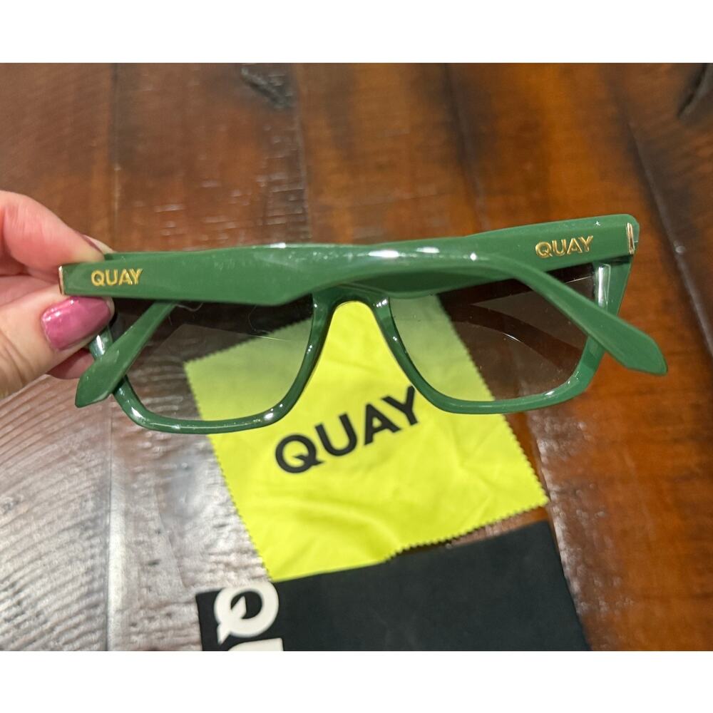 Quay 'Call The Shots' Green Sunglasses - Picture 3 of 5